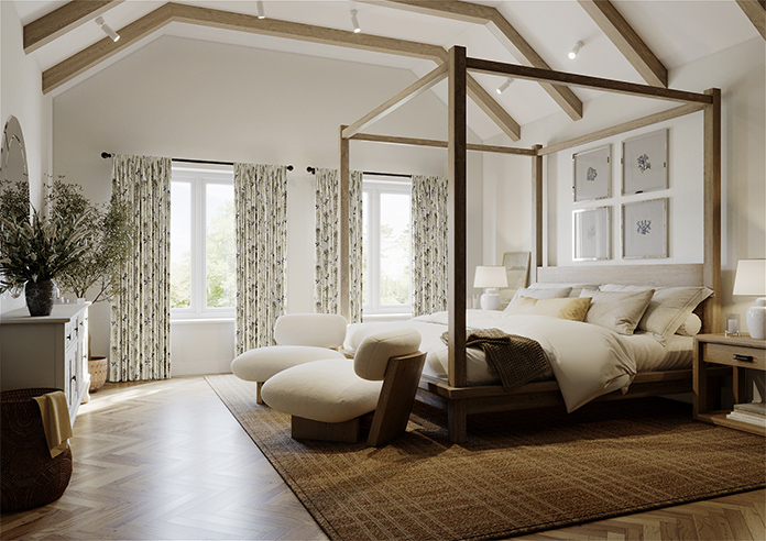 Wisteria Silk, Grey - Made to Measure Curtains - Image 7